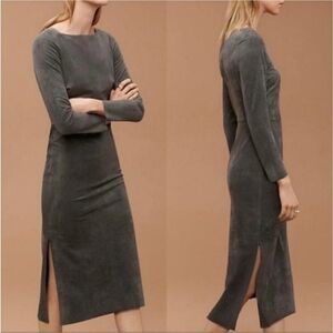 Wilfred Aritzia Abma Midi vegan Suede Dress, size XS
